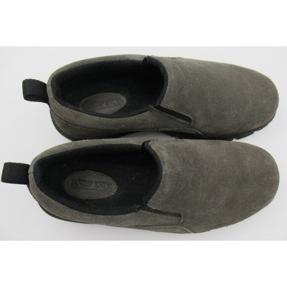Lands End Gray Suede Leather Slip On Shoes Clog Mule Hiking 86168 Women's Size 7 - Picture 7 of 9